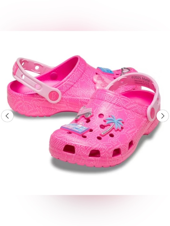 CROCS Other - Crocs Kids Mattel Pink Barbie Classic Clogs